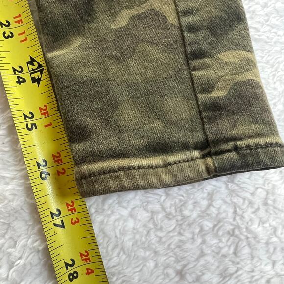 American Eagle Jeans Womens Size 0 Green Camo Hi Rise Jeggings Super Stretch - Picture 8 of 8